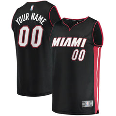 Miami Heat Fast Break Custom Replica Jersey Black Icon Edition | Fanatics discount