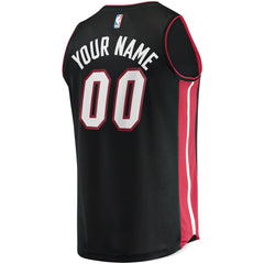 Miami Heat Fast Break Custom Replica Jersey Black Icon Edition | Fanatics discount