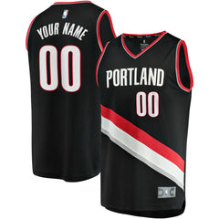 Portland Trail Blazers Fast Break Custom Replica Jersey Black Icon Edition | Fanatics Near Me