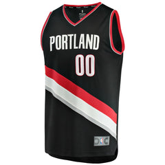 Portland Trail Blazers Fast Break Custom Replica Jersey Black Icon Edition | Fanatics Near Me