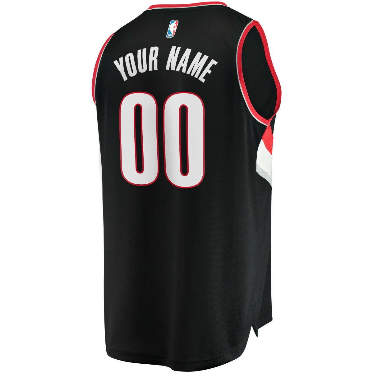 Portland Trail Blazers Fast Break Custom Replica Jersey Black Icon Edition | Fanatics Near Me