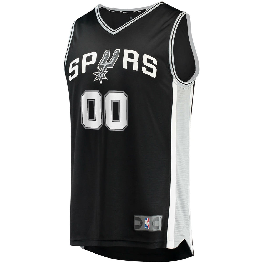 San Antonio Spurs Fast Break Custom Replica Jersey Black Icon Edition | Fanatics Lifestyle