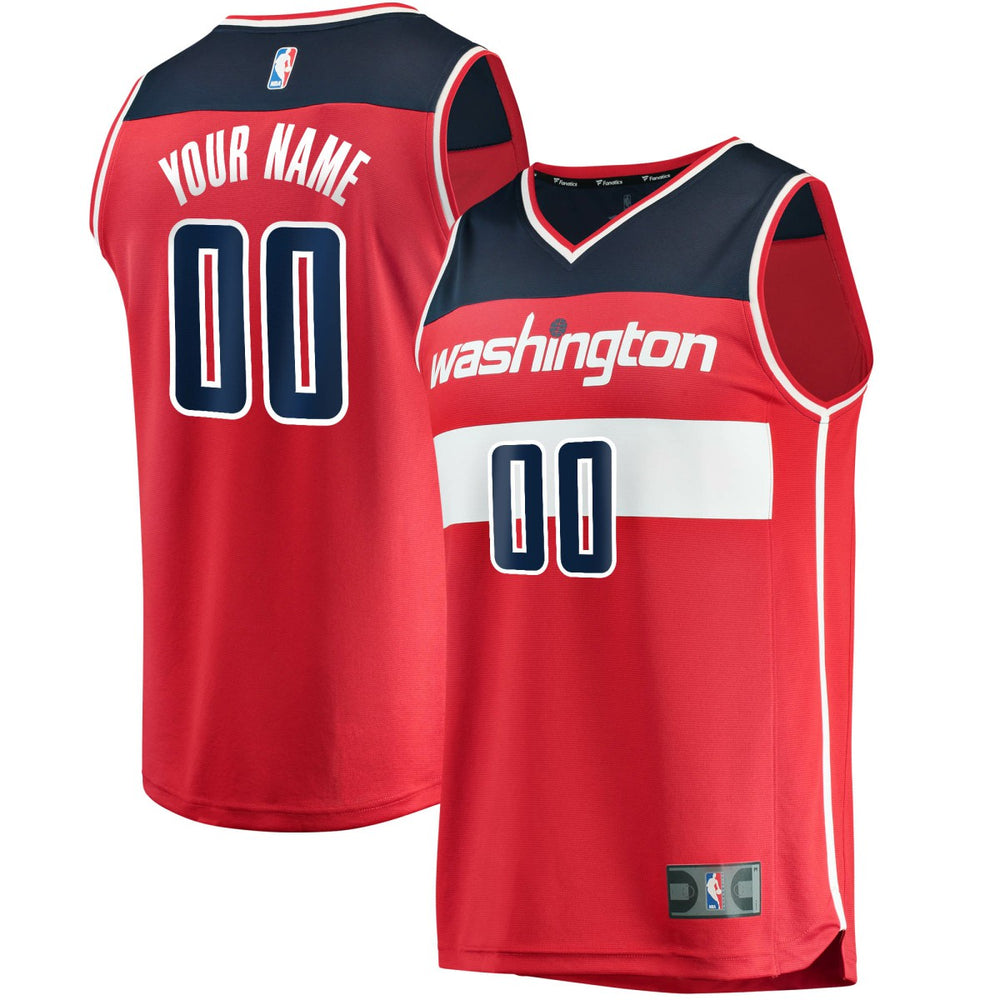 Washington Wizards Fast Break Custom Replica Jersey Red Icon Edition | Fanatics discount