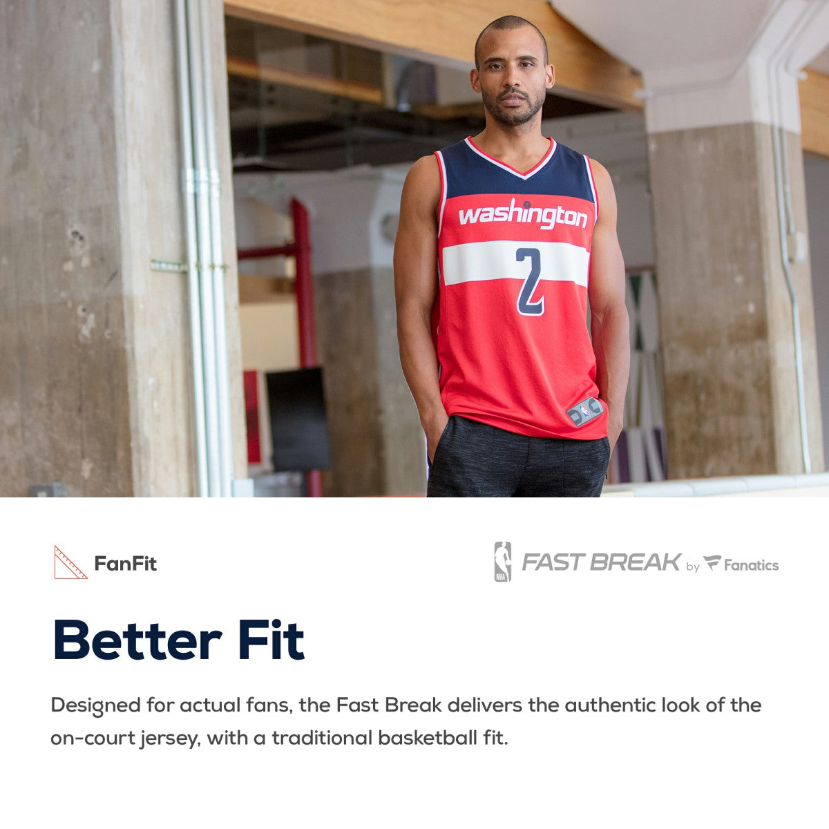 Washington Wizards Fast Break Custom Replica Jersey Red Icon Edition | Fanatics discount