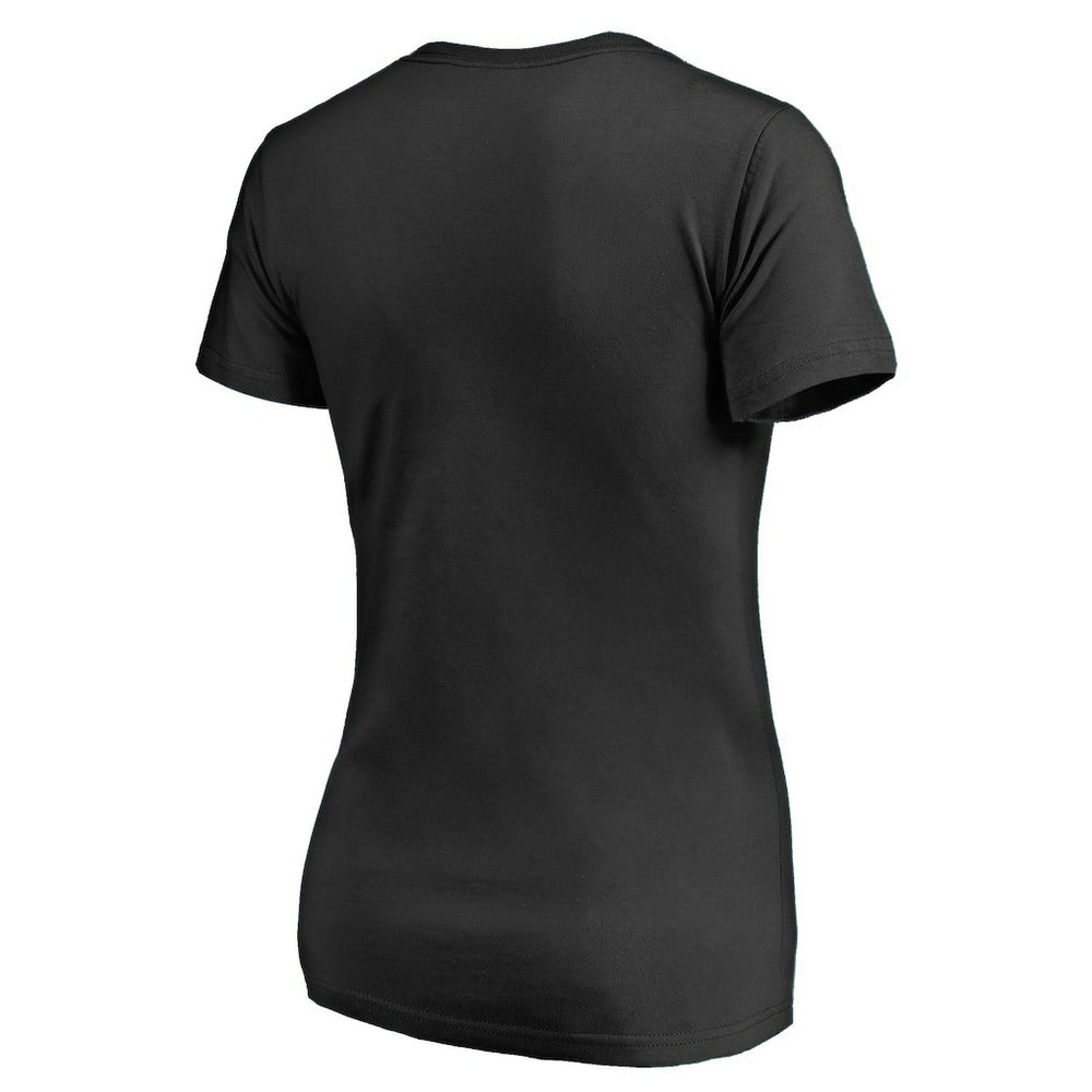 Atlanta Falcons Women's Vintage Collection Victory Arch V-Neck T-Shirt Black