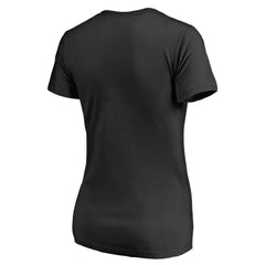 Atlanta Falcons Women's Vintage Collection Victory Arch V-Neck T-Shirt Black