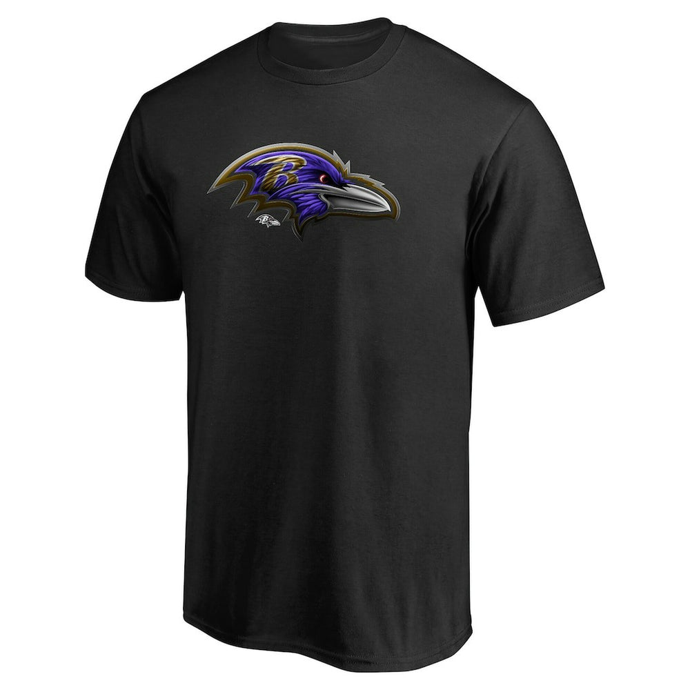 Baltimore Ravens Personalized Midnight Mascot T-Shirt Black
