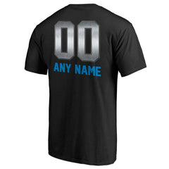 Carolina Panthers Personalized Midnight Mascot T-Shirt Black
