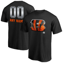Cincinnati Bengals Personalized Midnight Mascot T-Shirt Black