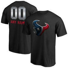 Houston Texans Personalized Midnight Mascot T-Shirt Black