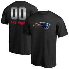 New England Patriots Personalized Midnight Mascot T-Shirt Black