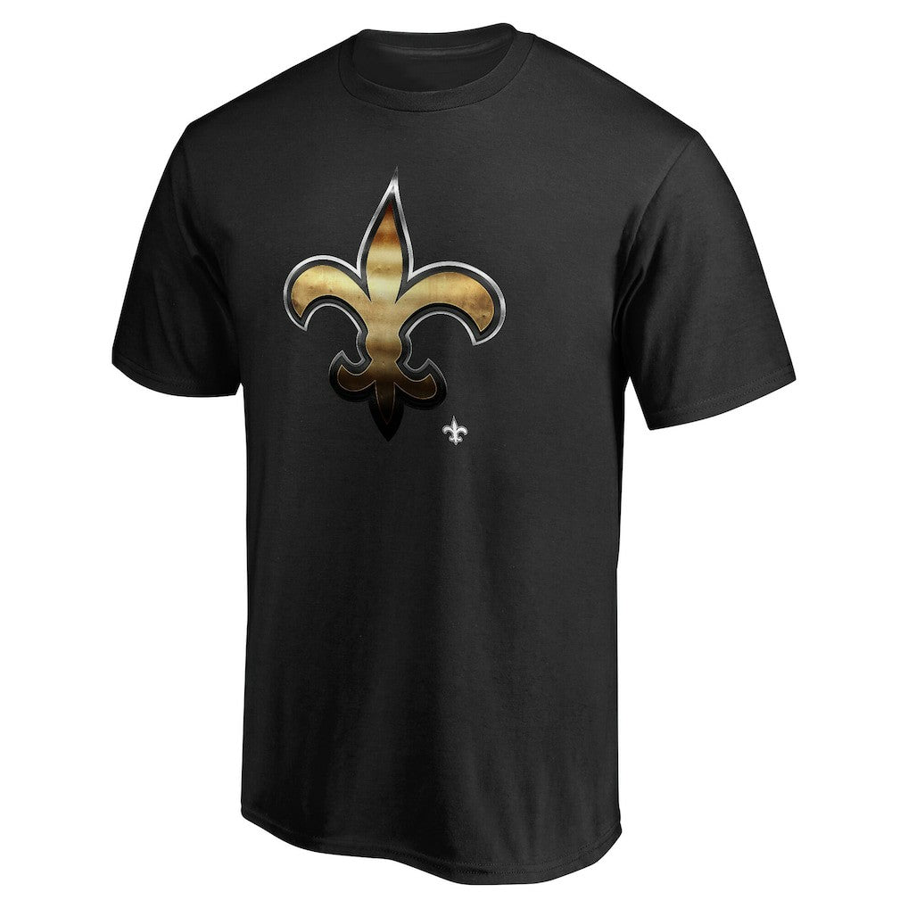 New Orleans Saints Personalized Midnight Mascot T-Shirt Black