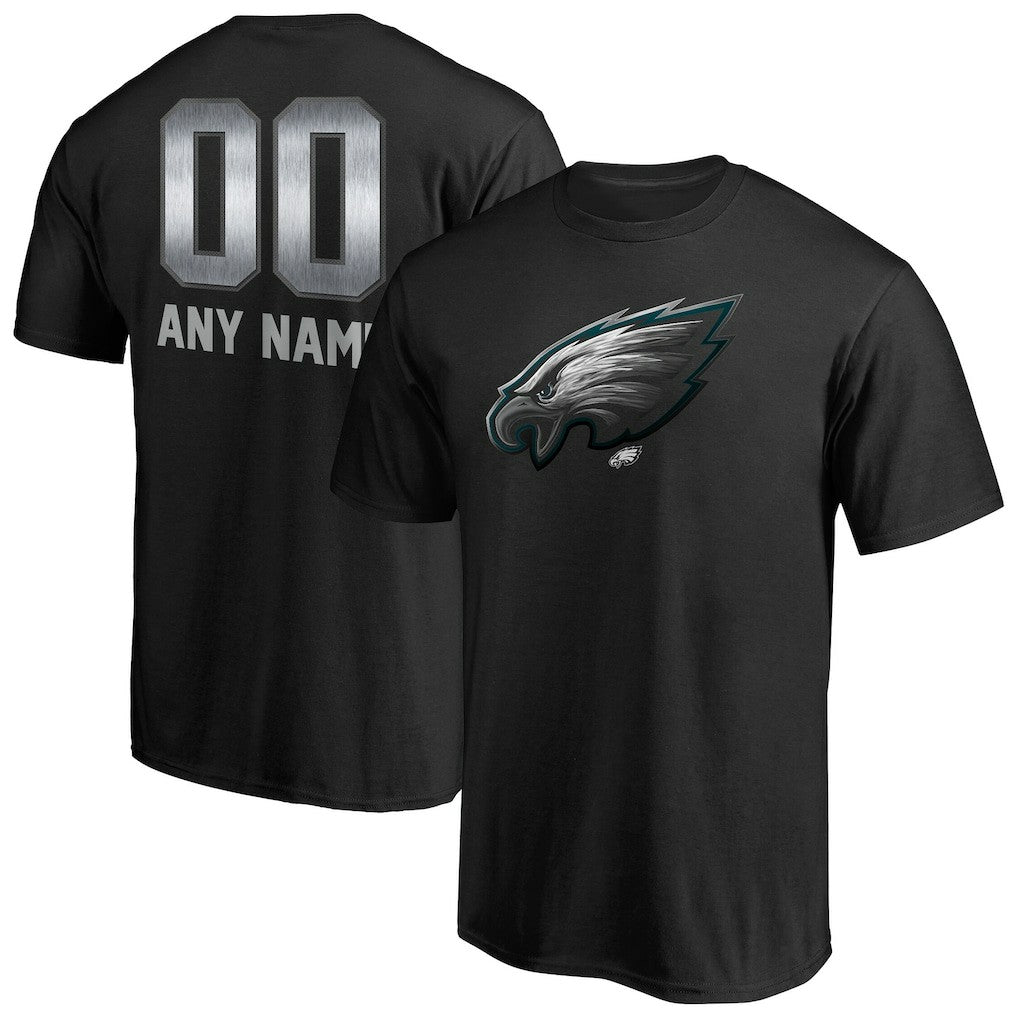 Philadelphia Eagles Personalized Midnight Mascot T-Shirt Black