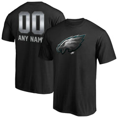 Philadelphia Eagles Personalized Midnight Mascot T-Shirt Black