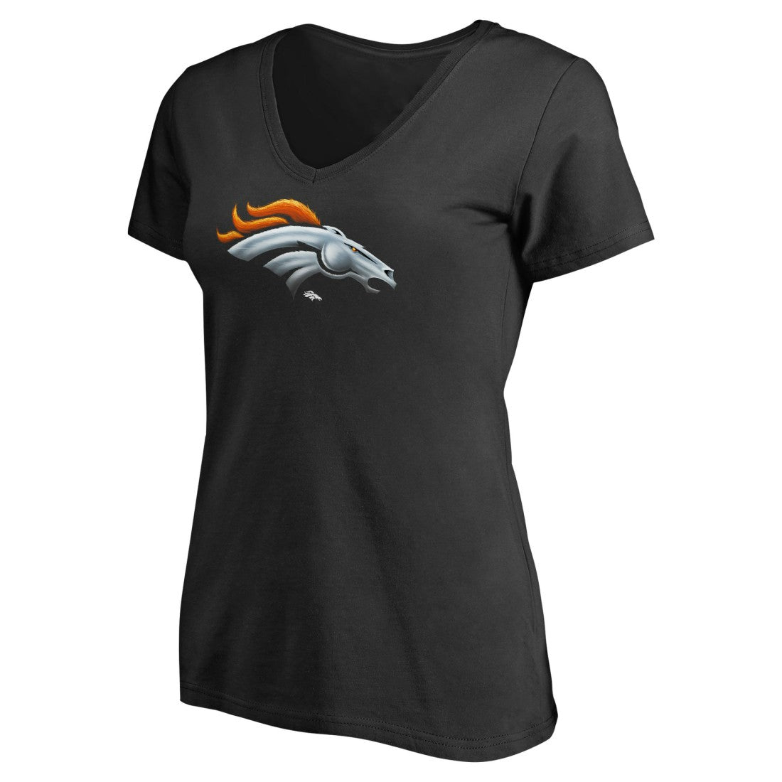 Denver Broncos Women's Personalized Midnight Mascot T-Shirt Black