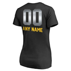 Minnesota Vikings Women's Personalized Midnight Mascot T-Shirt Black