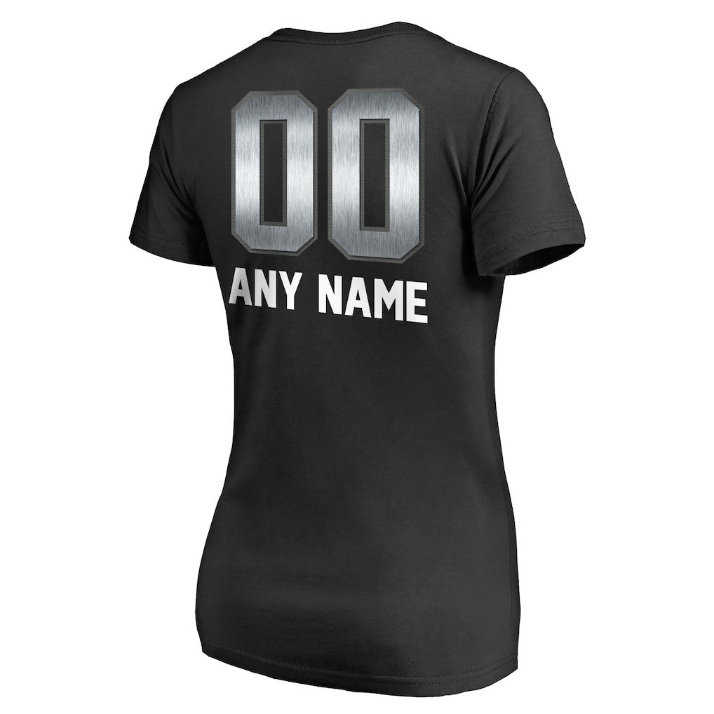 Las Vegas Raiders Women's Personalized Midnight Mascot T-Shirt Black