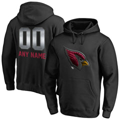 Arizona Cardinals Personalized Midnight Mascot Pullover Hoodie Black