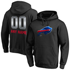 Buffalo Bills Personalized Midnight Mascot Pullover Hoodie Black