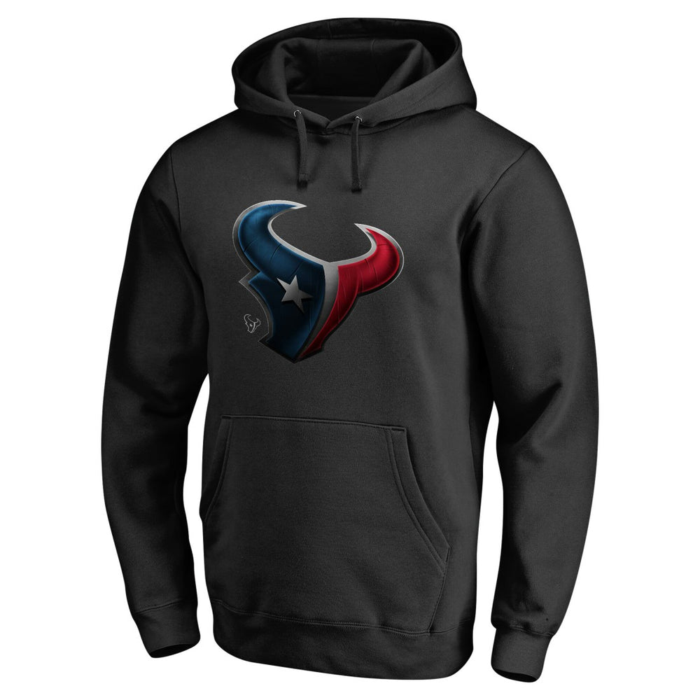 Houston Texans Personalized Midnight Mascot Pullover Hoodie Black