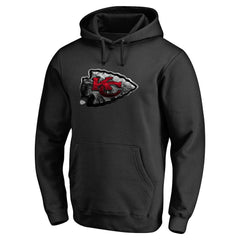Kansas City Chiefs Personalized Midnight Mascot Pullover Hoodie Black