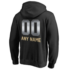New Orleans Saints Personalized Midnight Mascot Pullover Hoodie Black
