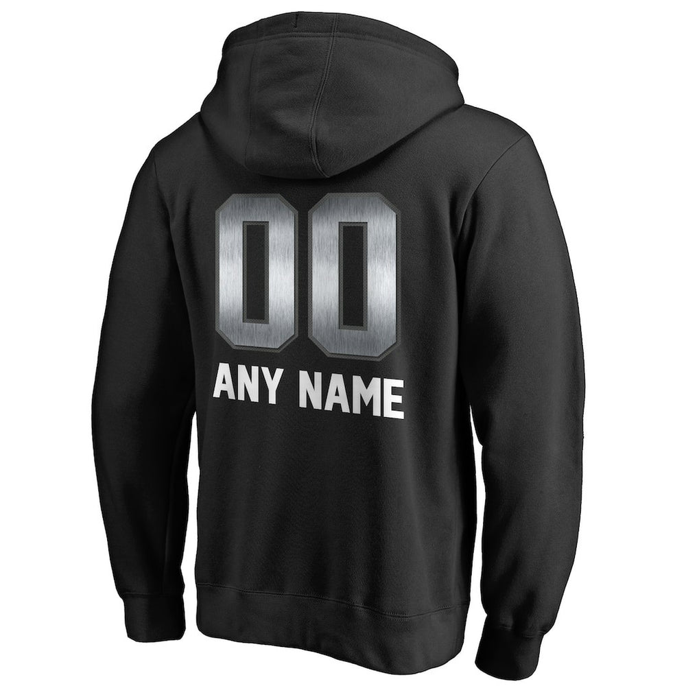 Las Vegas Raiders Personalized Midnight Mascot Pullover Hoodie Black