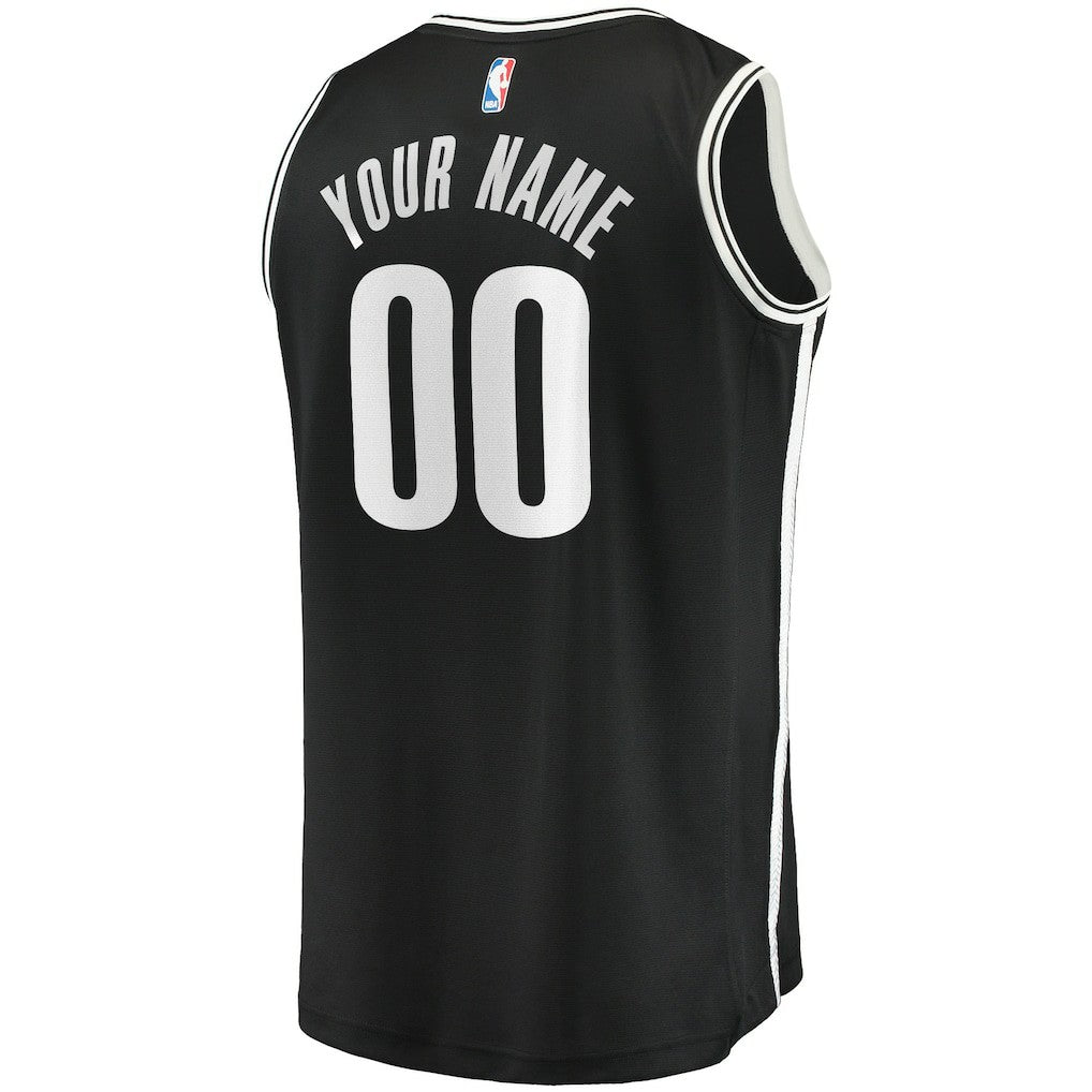 Brooklyn Nets Youth Fast Break Custom Replica Jersey Black Icon Edition | Fanatics Lifestyle