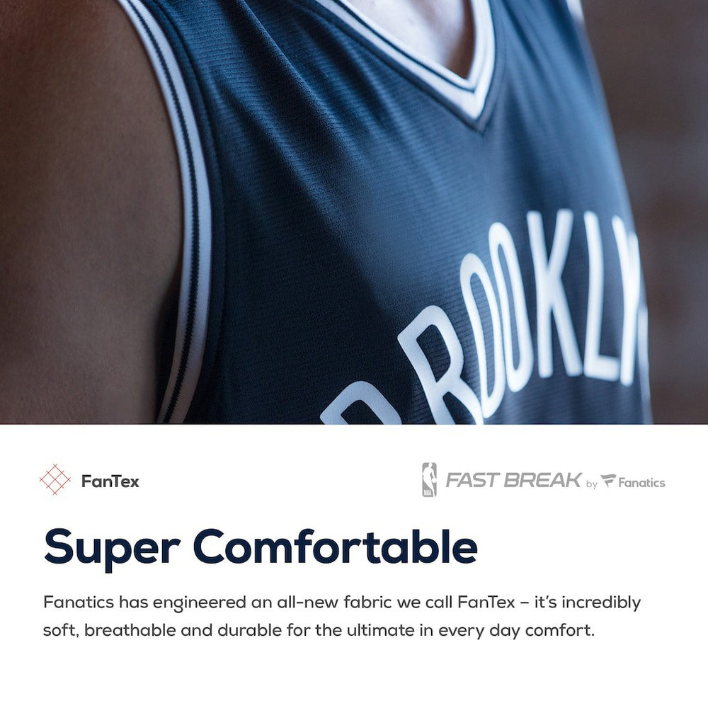 Brooklyn Nets Youth Fast Break Custom Replica Jersey Black Icon Edition | Fanatics Lifestyle