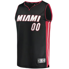 Miami Heat Youth Fast Break Custom Replica Jersey Black Icon Edition | Fanatics