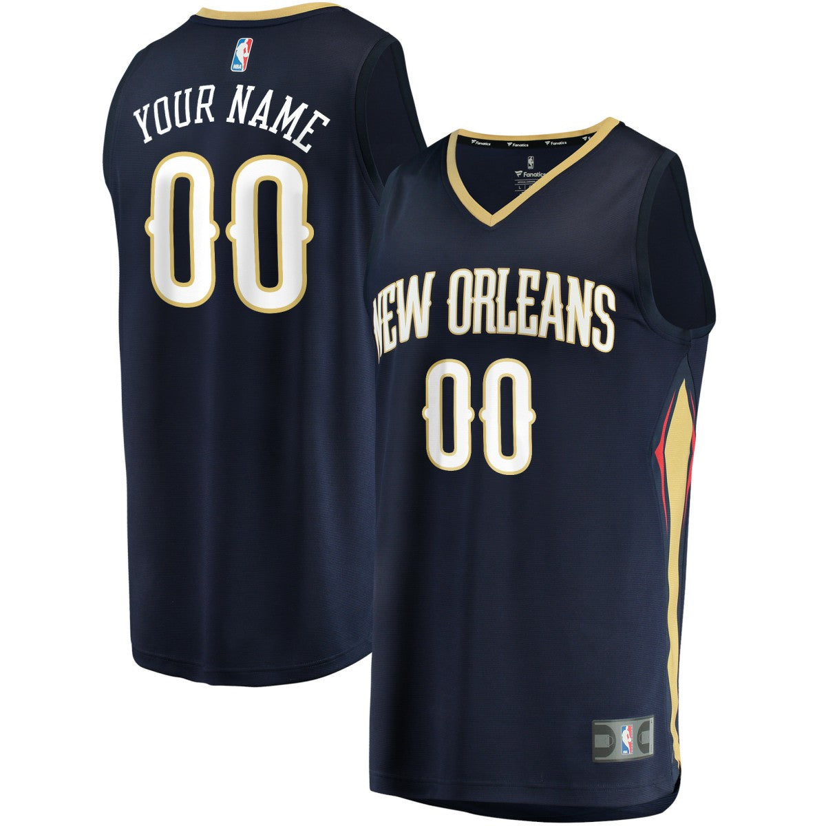 New Orleans Pelicans Youth Fast Break Custom Jersey Navy Icon Edition | Fanatics online