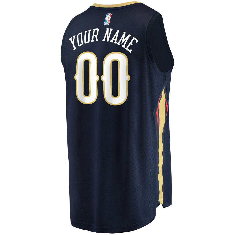 New Orleans Pelicans Youth Fast Break Custom Jersey Navy Icon Edition | Fanatics online