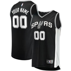 San Antonio Spurs Youth Fast Break Custom Replica Jersey Black Icon Edition | Fanatics