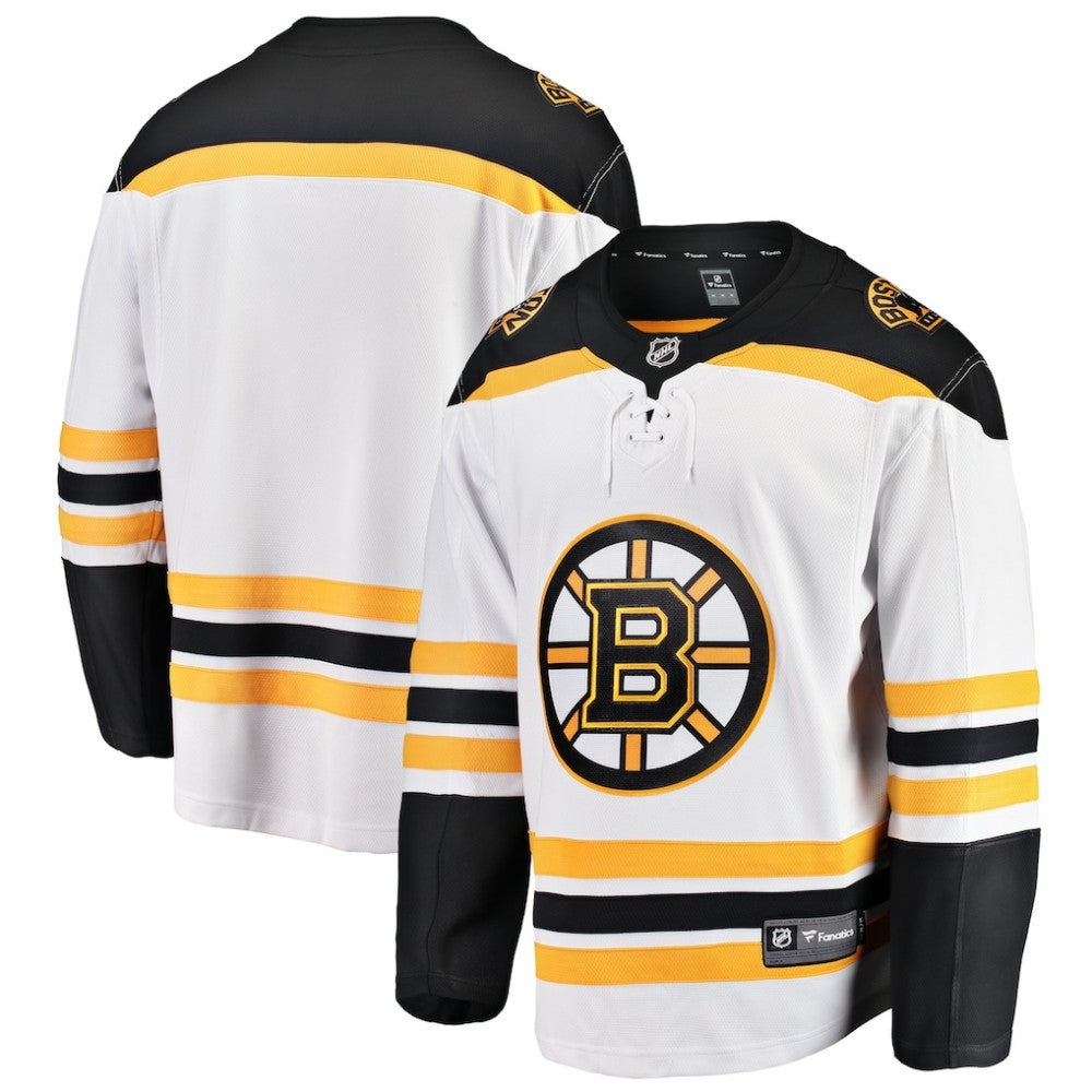 Boston Bruins Fanatics Youth Away Breakaway Jersey - White - NHL 2912999