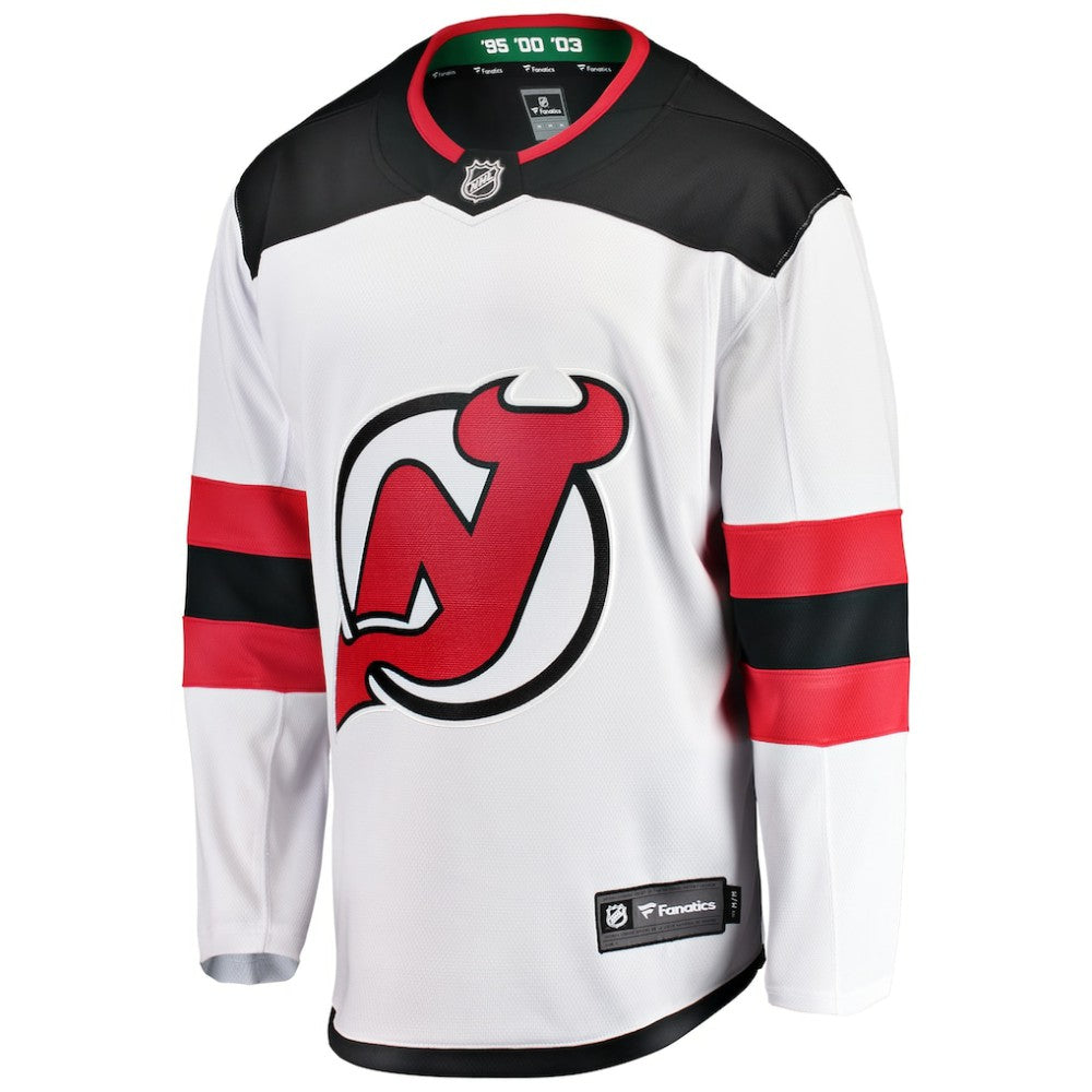 New Jersey Devils Fanatics Youth Away Breakaway Jersey - White - NHL 2913014