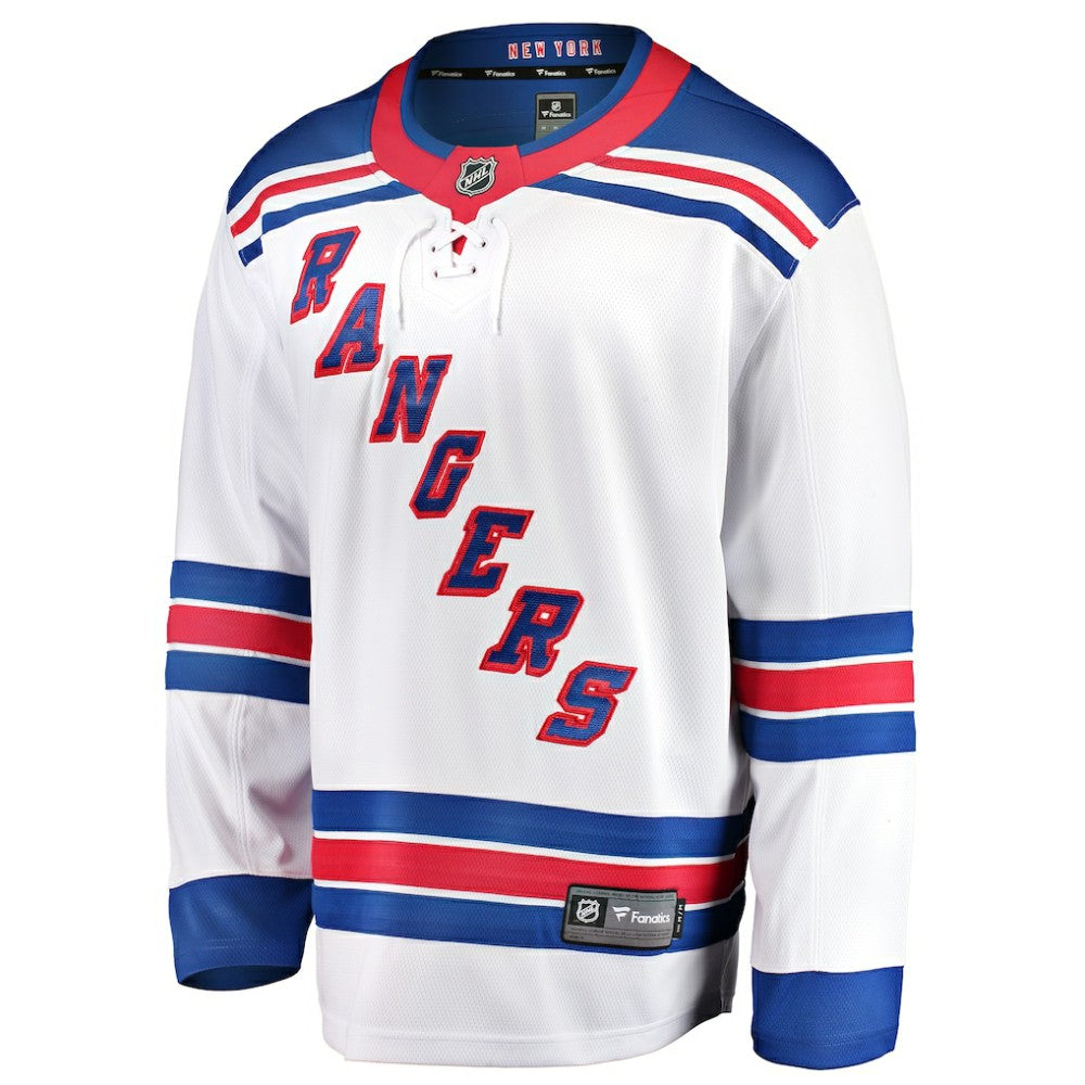 New York Rangers Fanatics Youth Away Breakaway Jersey - White - NHL 2913016