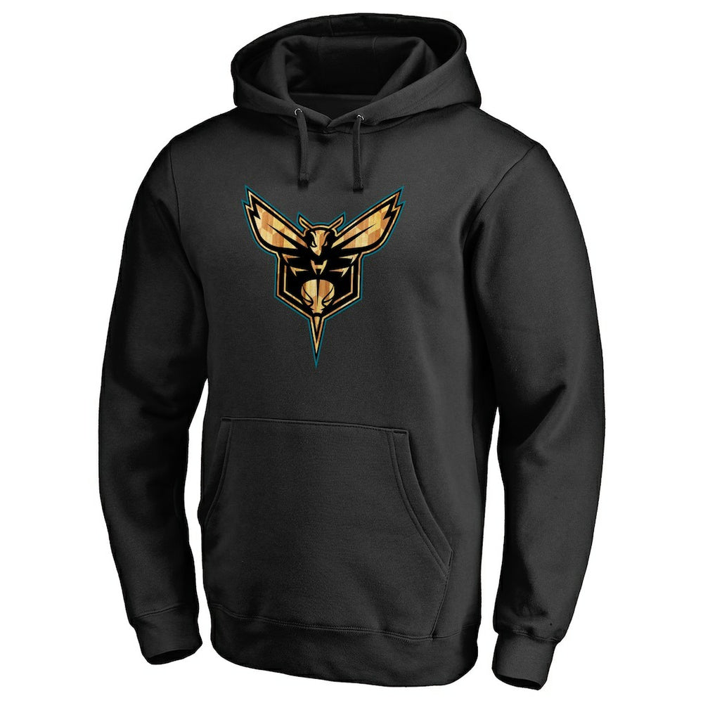 Charlotte Hornets Hardwood Pullover Hoodie Black