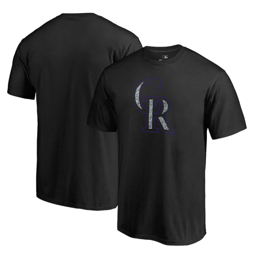 Colorado Rockies Static Logo T-Shirt - Black - MLB on Sale