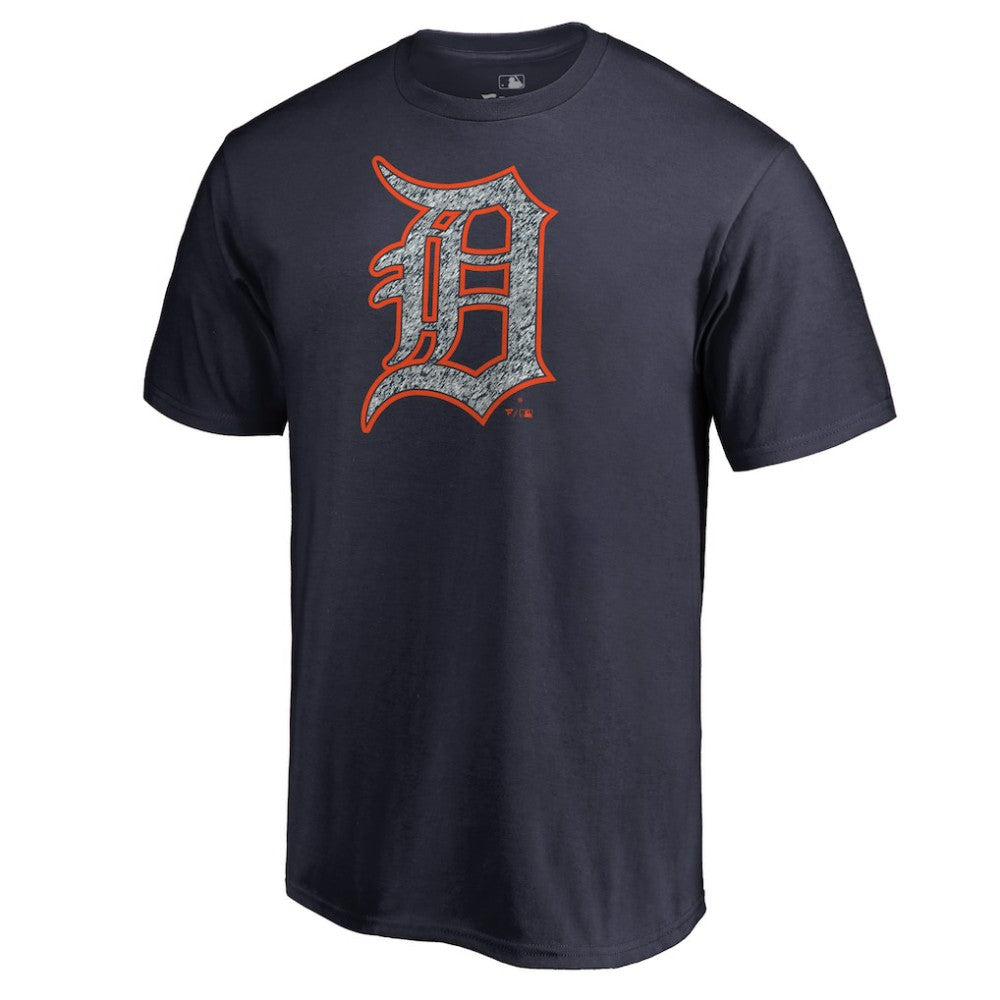 Detroit Tigers Static Logo T-Shirt - Navy - MLB Discount