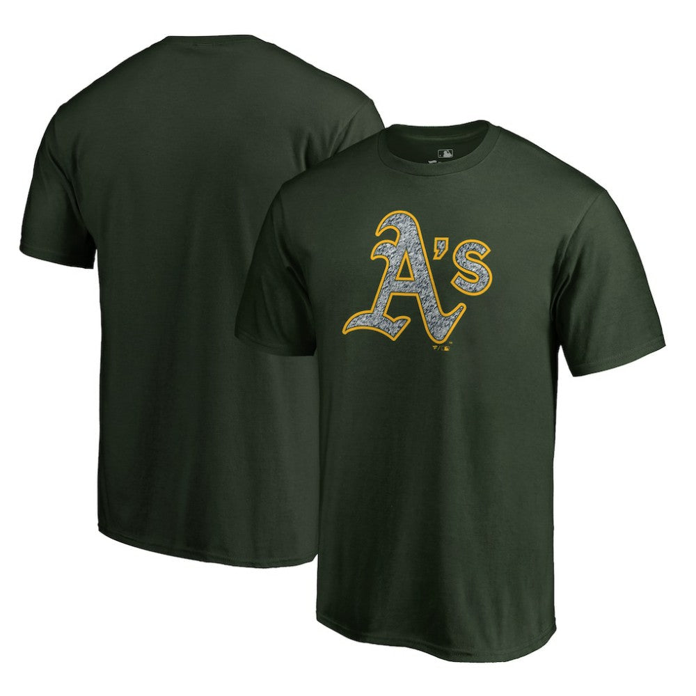 Athletics Static Logo T-Shirt - Green - MLB Discount