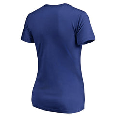 Chicago Cubs Women's Static Logo V-Neck T-Shirt - Royal - MLB Sale