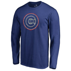 Chicago Cubs Static Logo Long Sleeve T-Shirt - Royal - MLB Lifestyle