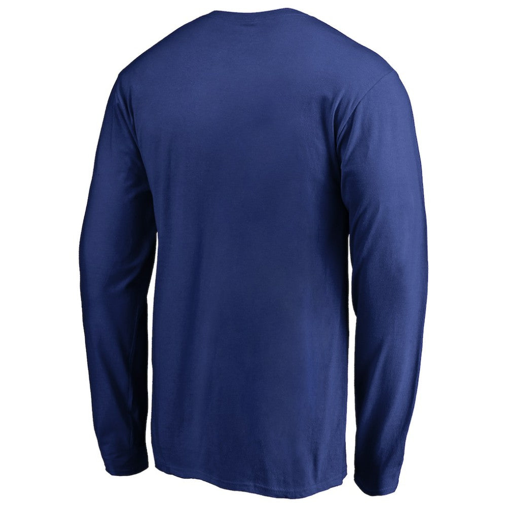 Chicago Cubs Static Logo Long Sleeve T-Shirt - Royal - MLB Lifestyle