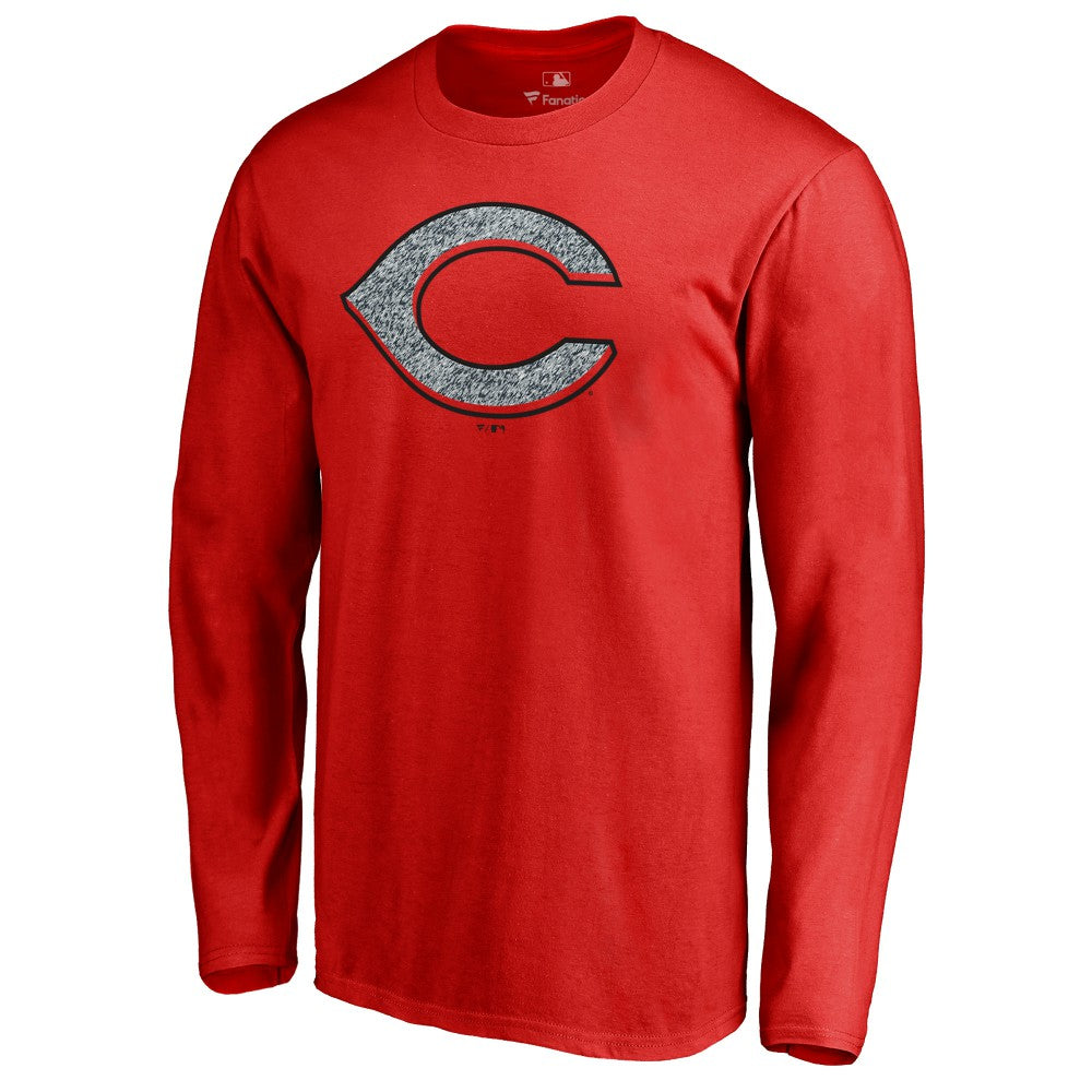 Cincinnati Reds Static Logo Long Sleeve T-Shirt - Red - MLB Lifestyle