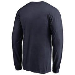 Detroit Tigers Static Logo Long Sleeve T-Shirt - Navy - MLB on Sale