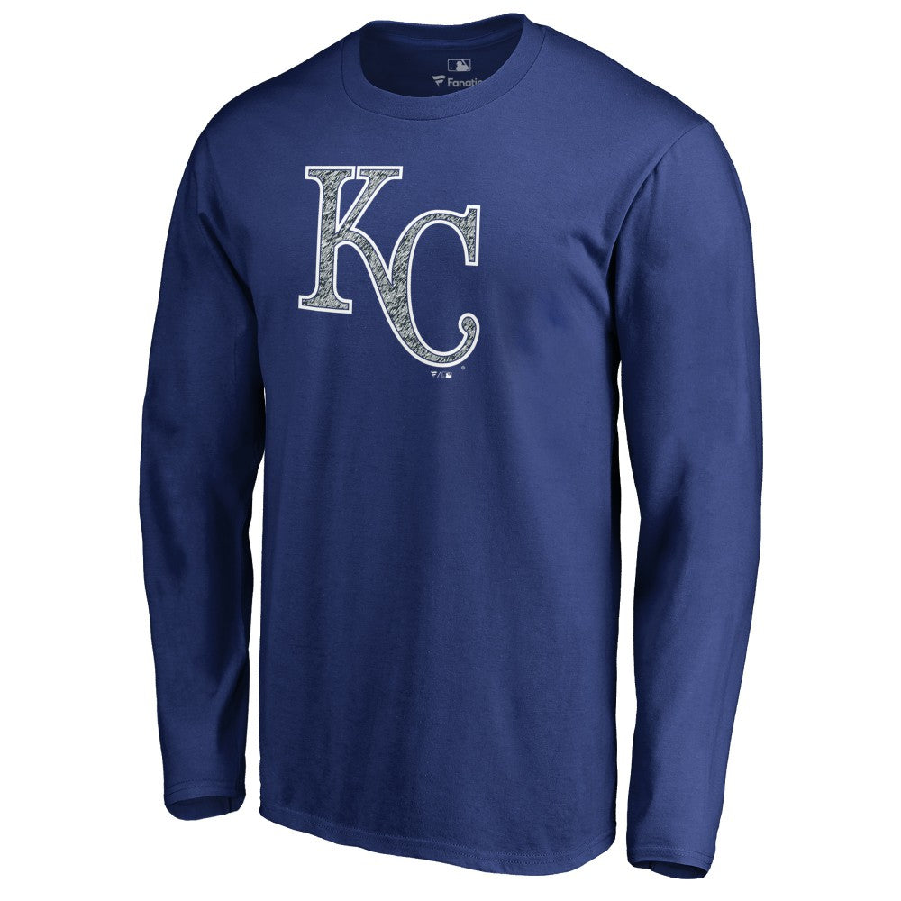 Kansas City Royals Static Logo Long Sleeve T-Shirt - Royal - MLB Online