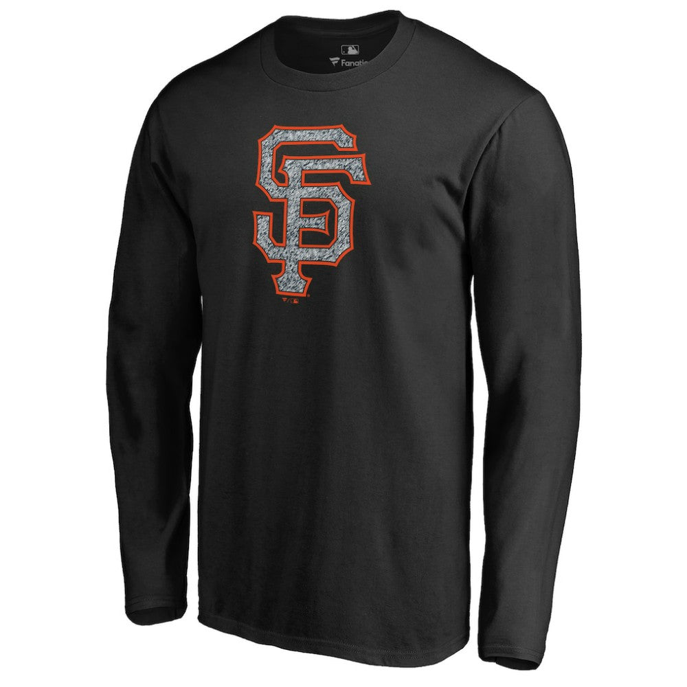 San Francisco Giants Static Logo Long Sleeve T-Shirt - Black - MLB on Sale