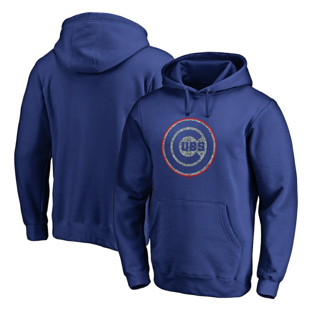 Chicago Cubs Static Logo Pullover Hoodie - Royal - MLB Lifestyle
