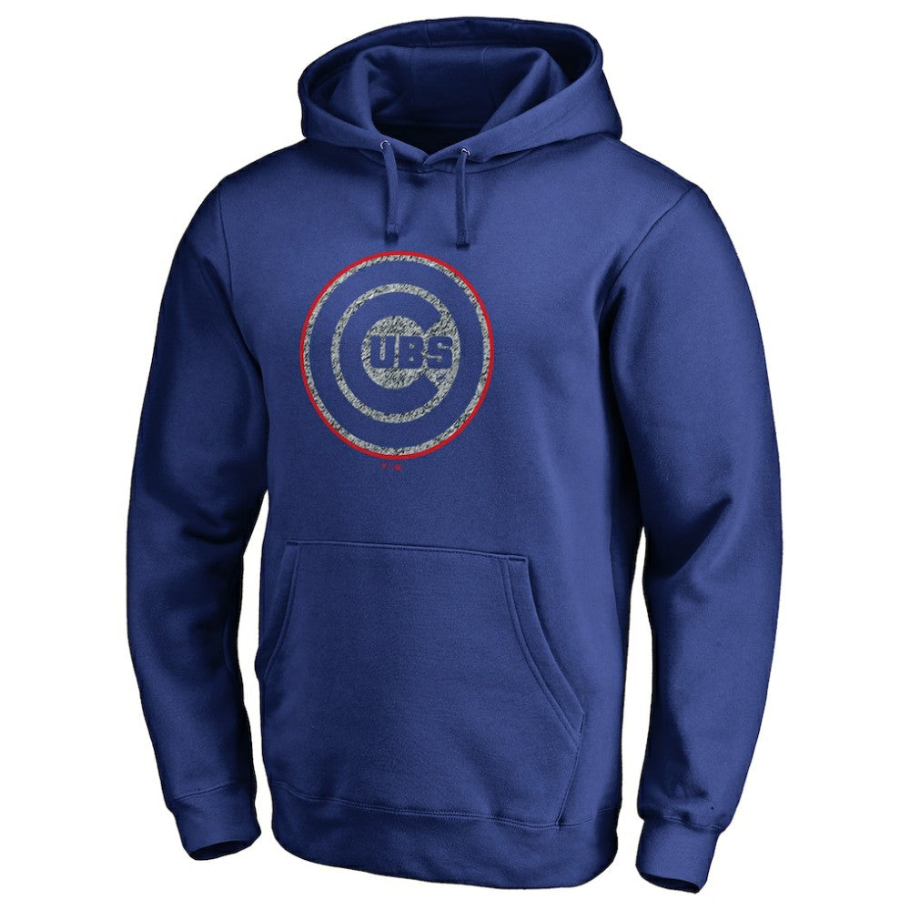 Chicago Cubs Static Logo Pullover Hoodie - Royal - MLB Lifestyle