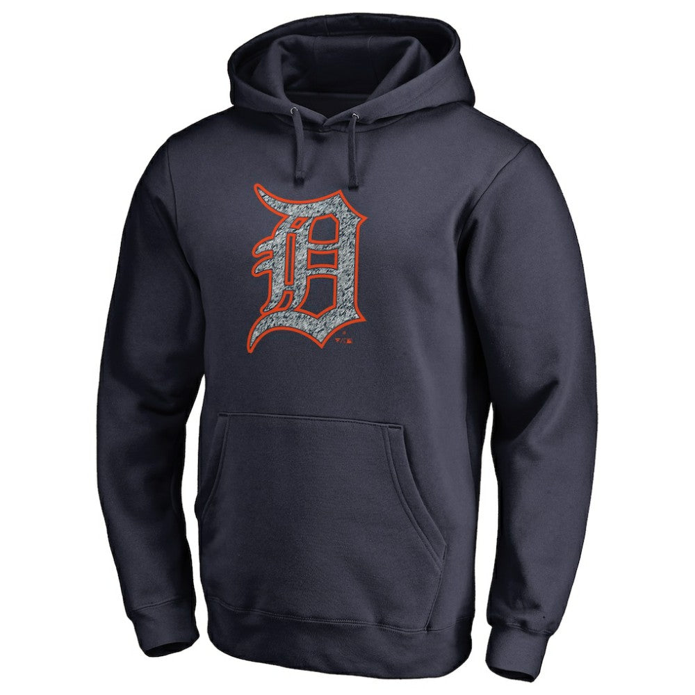 Detroit Tigers Static Logo Pullover Hoodie - Navy - MLB Lifestyle